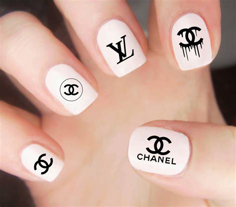 chanel nail design stickers.